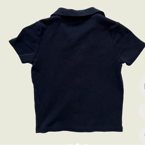 Brandy Melville Navy Caroline Polo Top - Picture 2 of 3